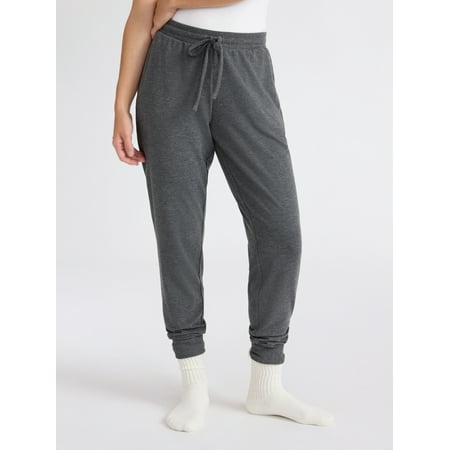Joyspun Women's Cozy Lounge Collection Hacci Knit Sleep Joggers, 29'' Inseam, Sizes XS-3X