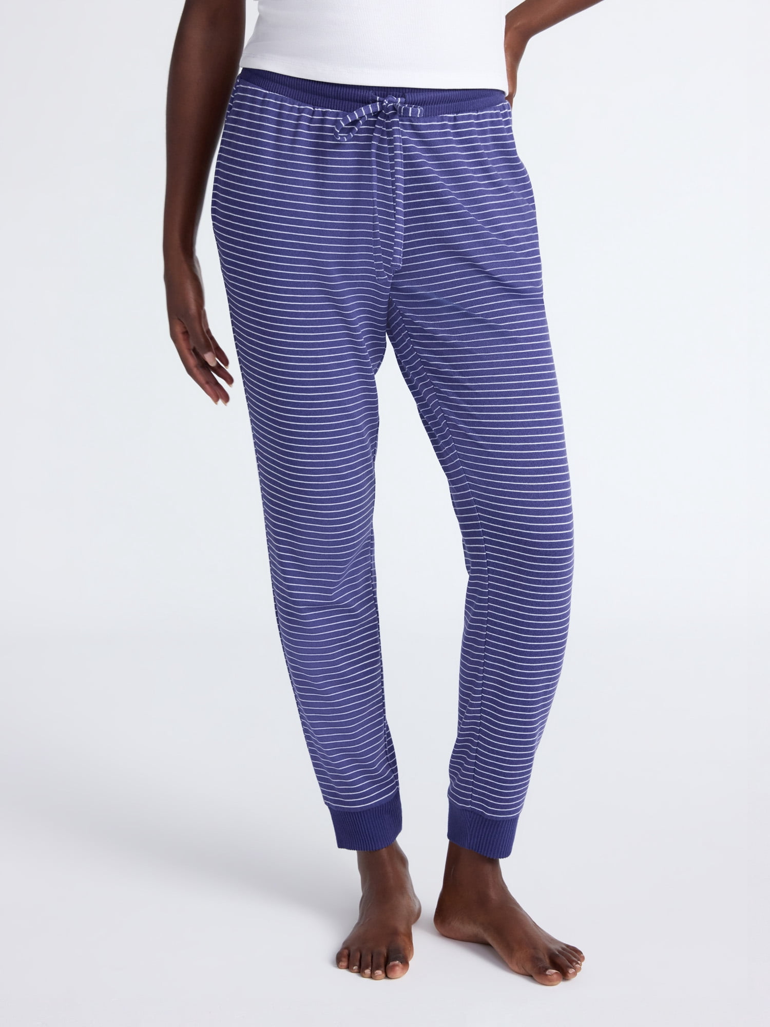 Joyspun Women's Cozy Lounge Collection Hacci Knit Sleep Joggers, 29'' Inseam, Sizes XS-3X