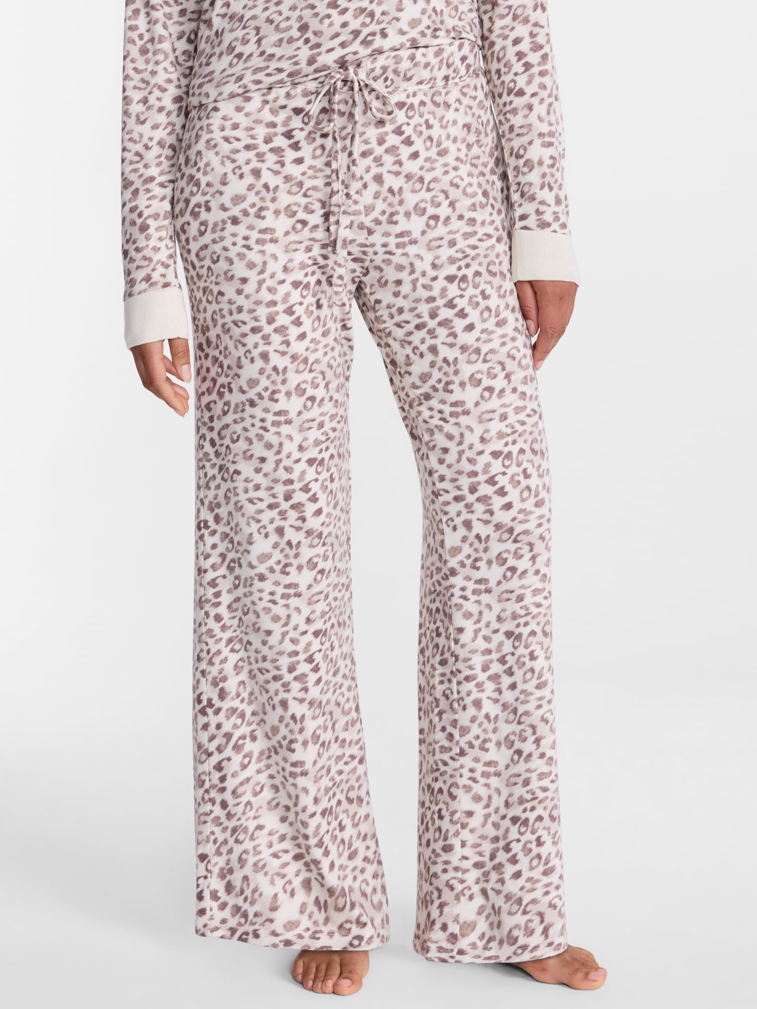 Joyspun Women's Cozy Lounge Collection Hacci Knit Sleep Pants, Sizes XS-3X