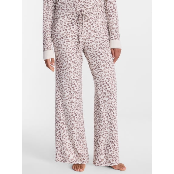 Joyspun Women's Cozy Lounge Collection Hacci Knit Sleep Pants, Sizes XS-3X