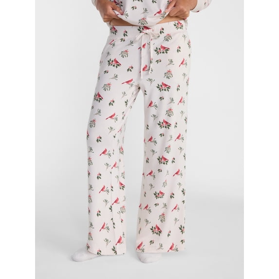 Joyspun Women's Cozy Lounge Collection Hacci Knit Sleep Pants, Sizes XS-3X