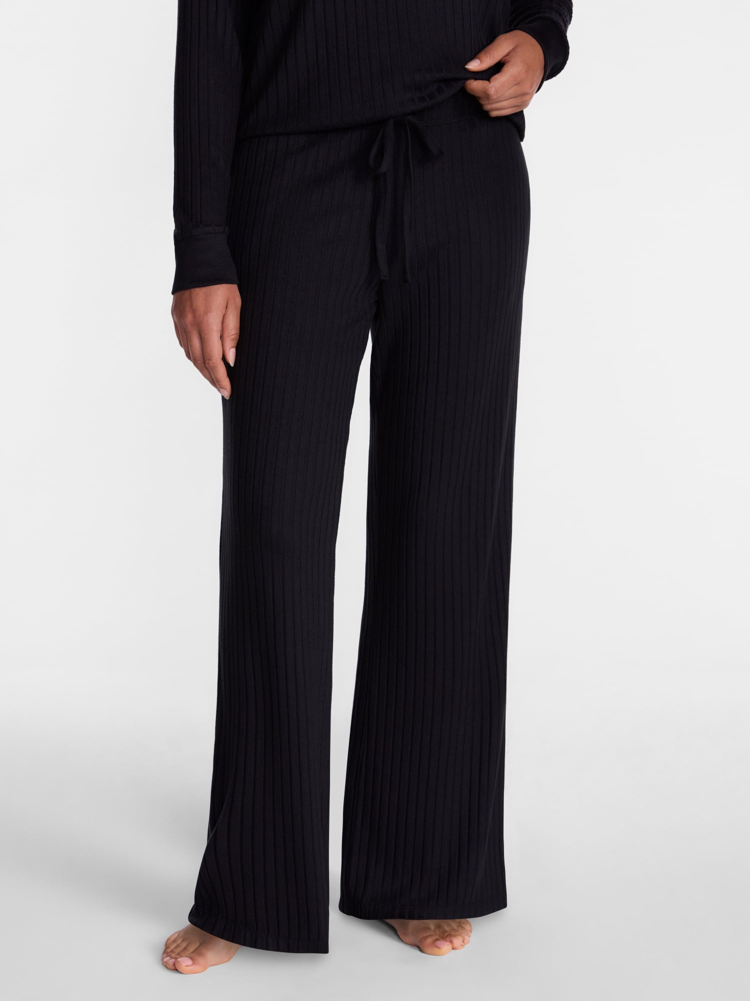 Joyspun Women's Cozy Lounge Collection Hacci Knit Sleep Pants, Sizes XS-3X