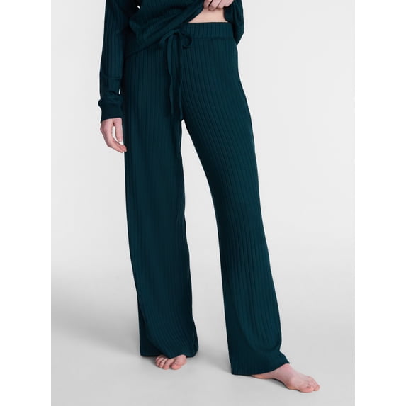 Joyspun Women's Cozy Lounge Collection Hacci Knit Sleep Pants, Sizes XS-3X