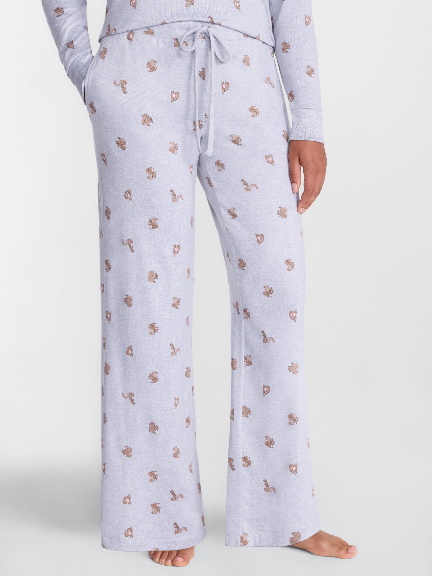 Joyspun Women's Cozy Lounge Collection Hacci Knit Sleep Pants, Sizes XS-3X