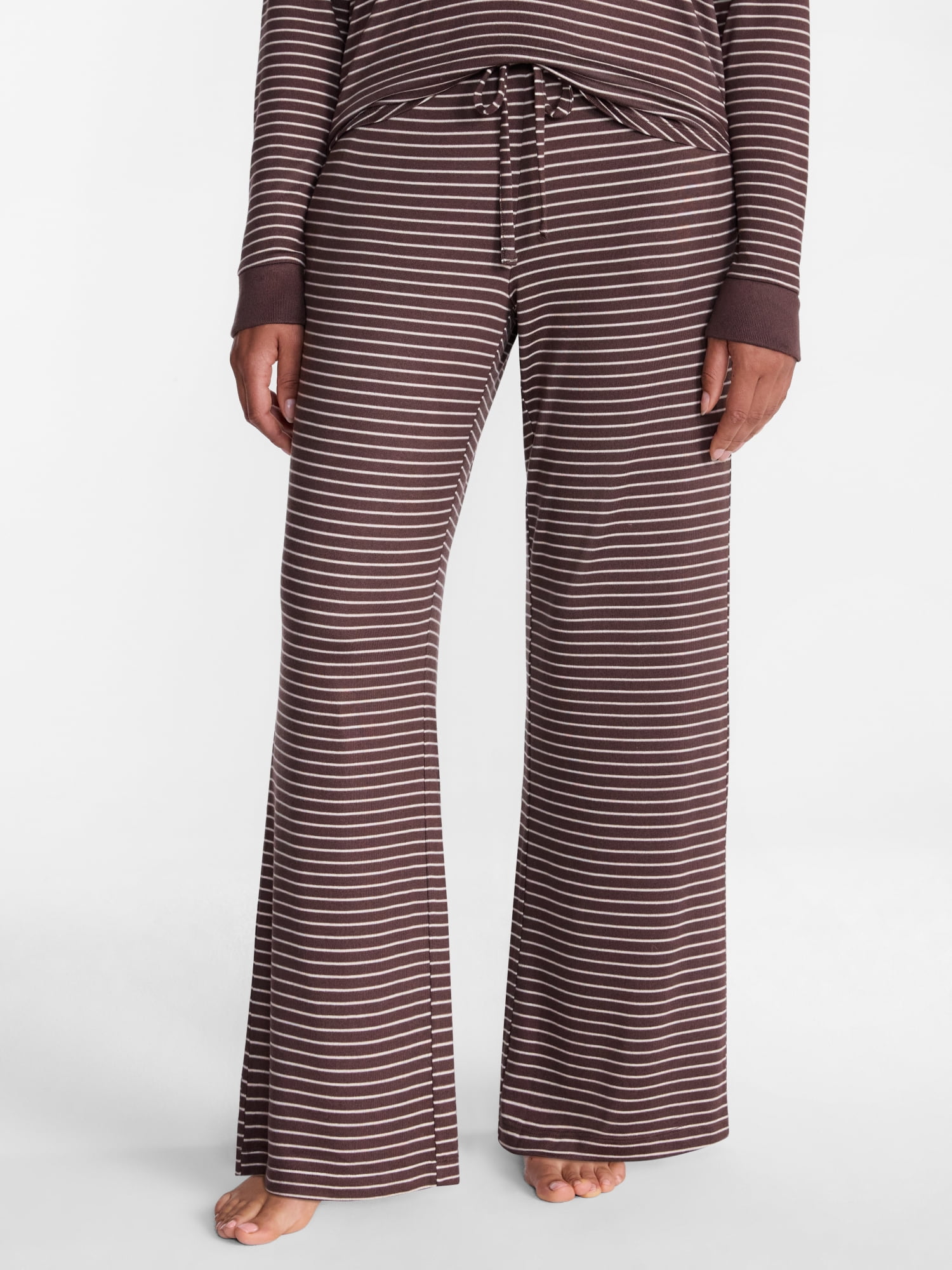 Joyspun Women's Cozy Lounge Collection Hacci Knit Sleep Pants, Sizes XS-3X