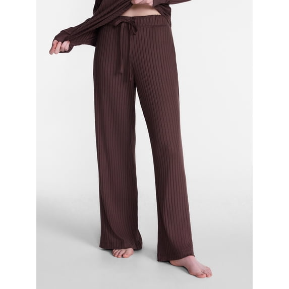Joyspun Women's Cozy Lounge Collection Hacci Knit Sleep Pants, Sizes XS-3X