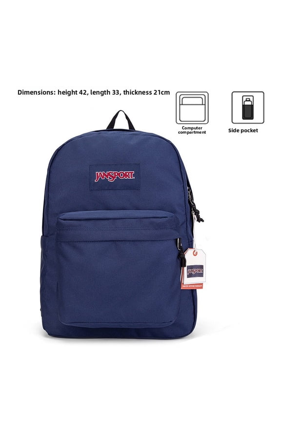 Portable PU Leather Backpack, Blue