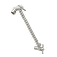 thumbnail image 1 of JS Jackson Shower Head Extension Arm, 10 Inch Extender, Solid Brass Construction, Stainless Steel Finish, 1 of 8