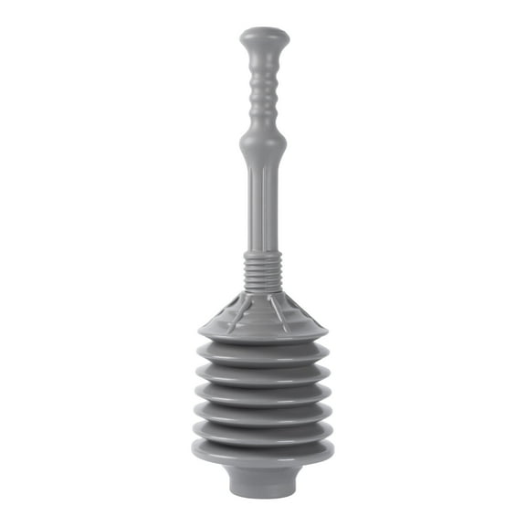 JS Jackson Supplies  Professional Bellows Accordian Style Toilet Plunger - N/A Grey