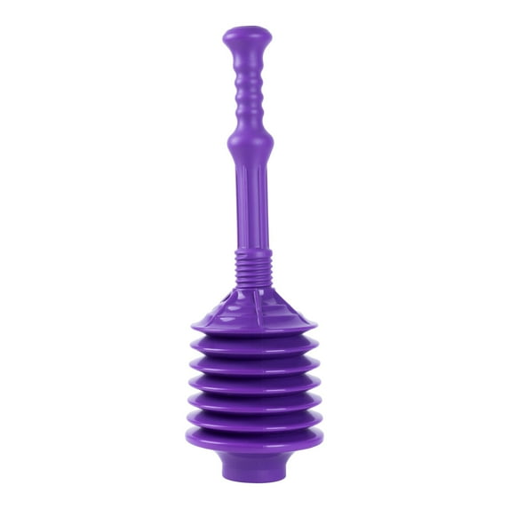 JS Jackson Supplies Professional Bellows Accordian Style Toilet Plunger - N/A Purple