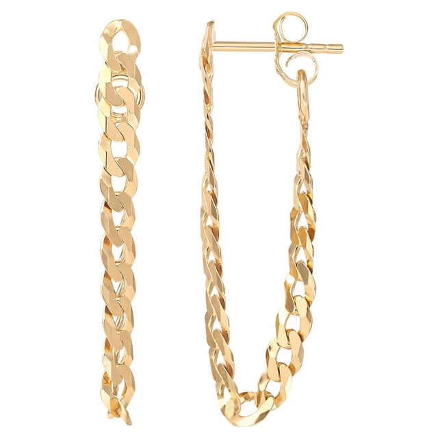 "JS Jessica Simpson Women’s Gold Plated Sterling Silver Curb Chain