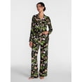 thumbnail image 1 of Joyspun Women’s Dreamy Soft Collection Notch Collar Top and Pants, 2-Piece Pajama Set, Sizes XS-3X, 1 of 5