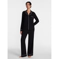 thumbnail image 1 of Joyspun Women’s Dreamy Soft Collection Notch Collar Top and Pants, 2-Piece Pajama Set, Sizes XS-3X, 1 of 5