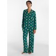 thumbnail image 1 of Joyspun Women’s Dreamy Soft Collection Notch Collar Long Sleeve Pajama Set, Sizes XS to 3X, 1 of 5