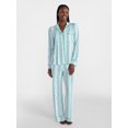 thumbnail image 1 of Joyspun Women’s Dreamy Soft Collection Notch Collar Long Sleeve Pajama Set, Sizes XS to 3X, 1 of 5