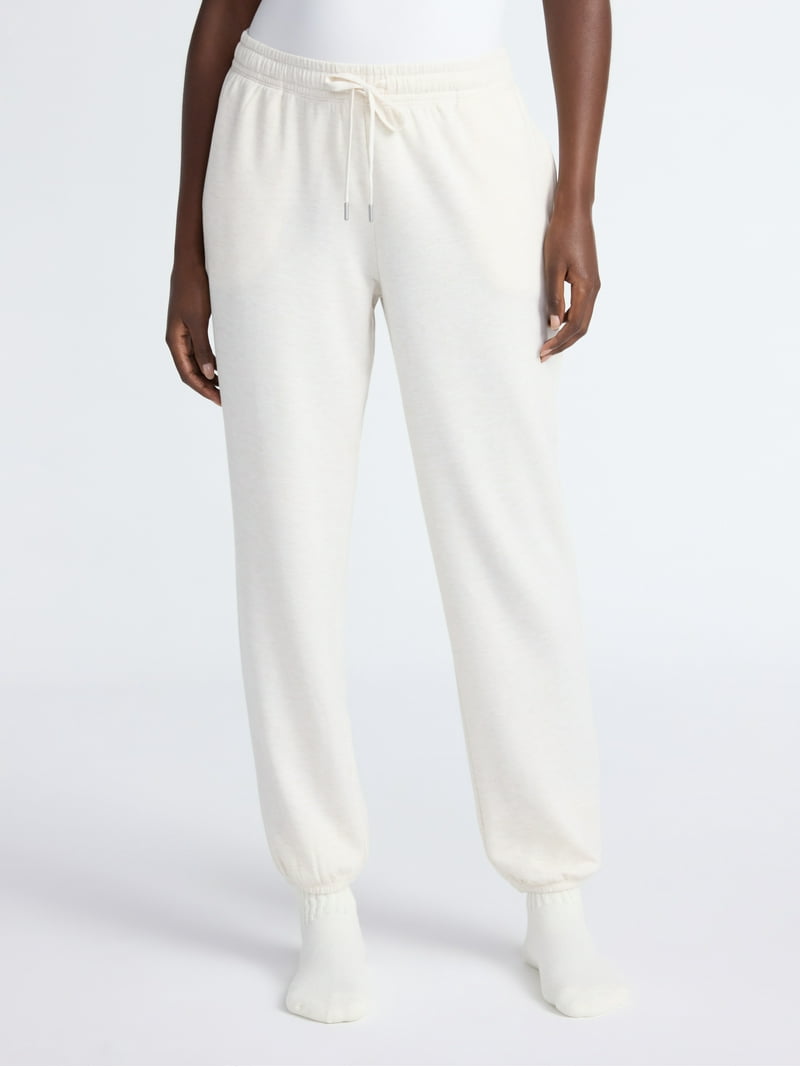 Joyspun Women's Fleece Sleep Joggers, 29'' Inseam, Sizes XS-3X