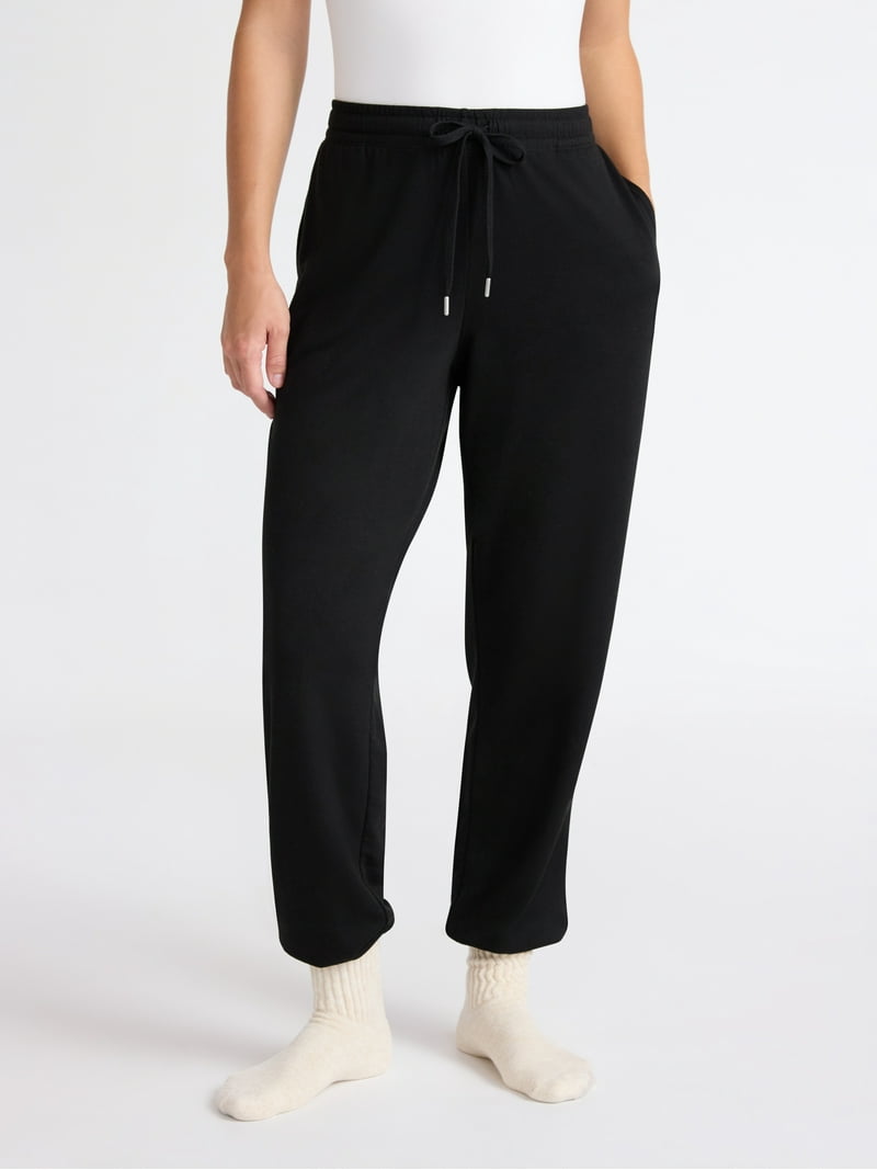 Joyspun Women's Fleece Sleep Joggers, 29'' Inseam, Sizes XS-3X