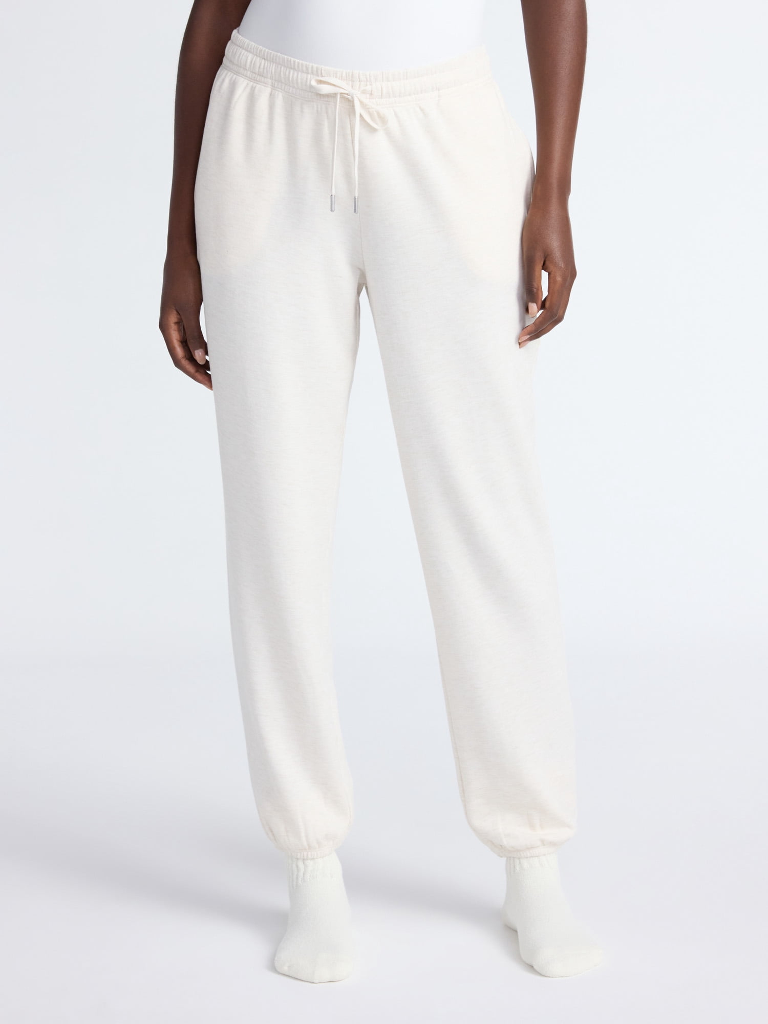 Joyspun Women's Fleece Sleep Joggers, 29'' Inseam, Sizes XS-3X