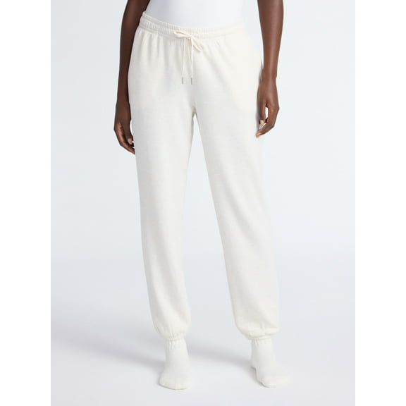 Joyspun Women's Fleece Sleep Joggers, 29'' Inseam, Sizes XS-3X