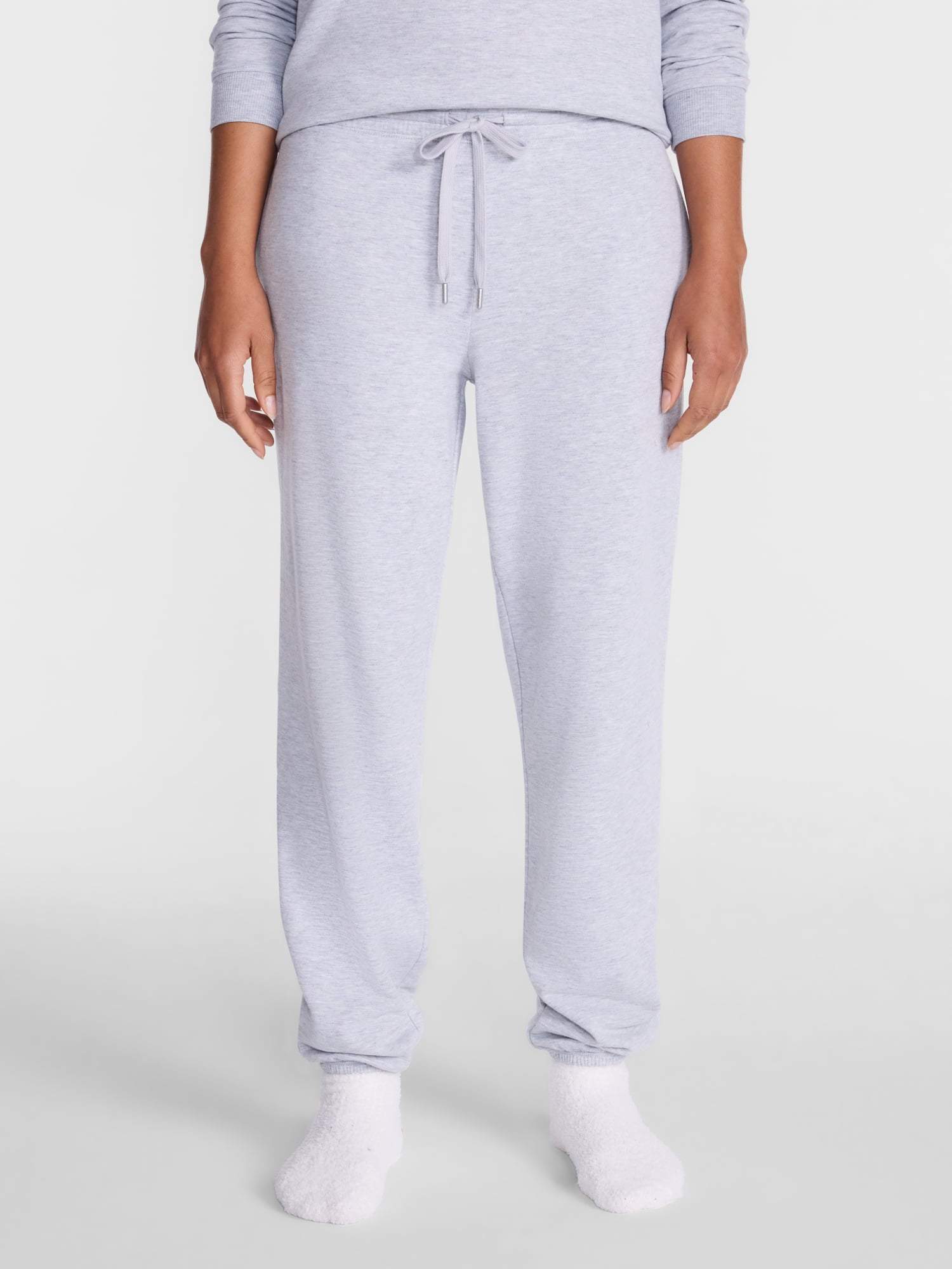 Joyspun Women's Fleece Sleep Pull On Jogger, Sizes XS to 3X