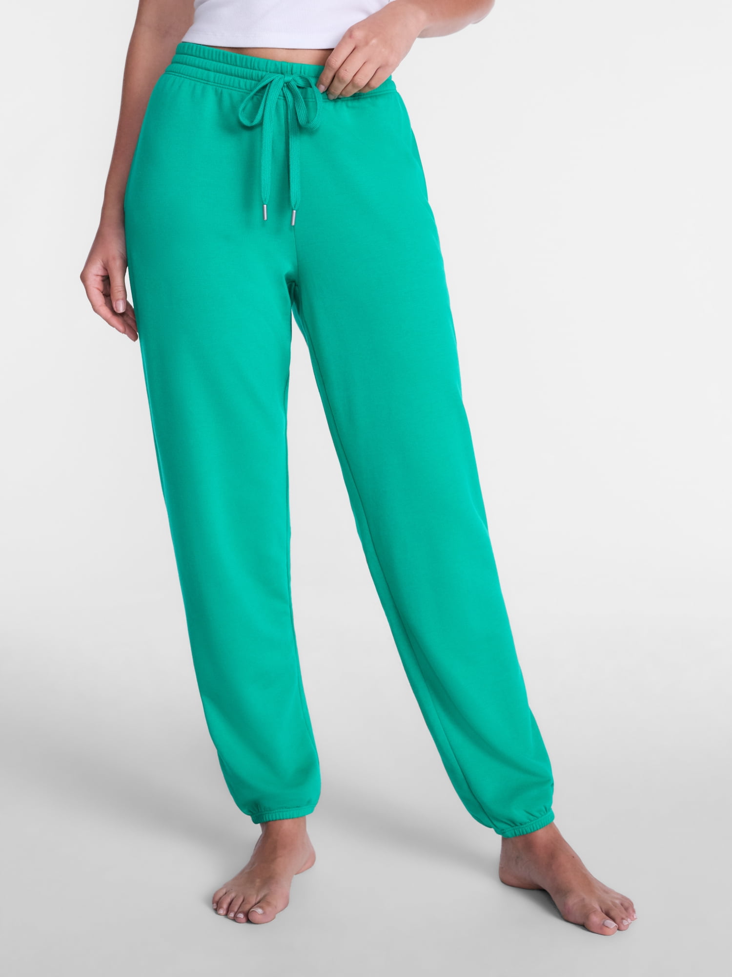 Joyspun Women's Fleece Sleep Pull On Jogger, Sizes XS to 3X