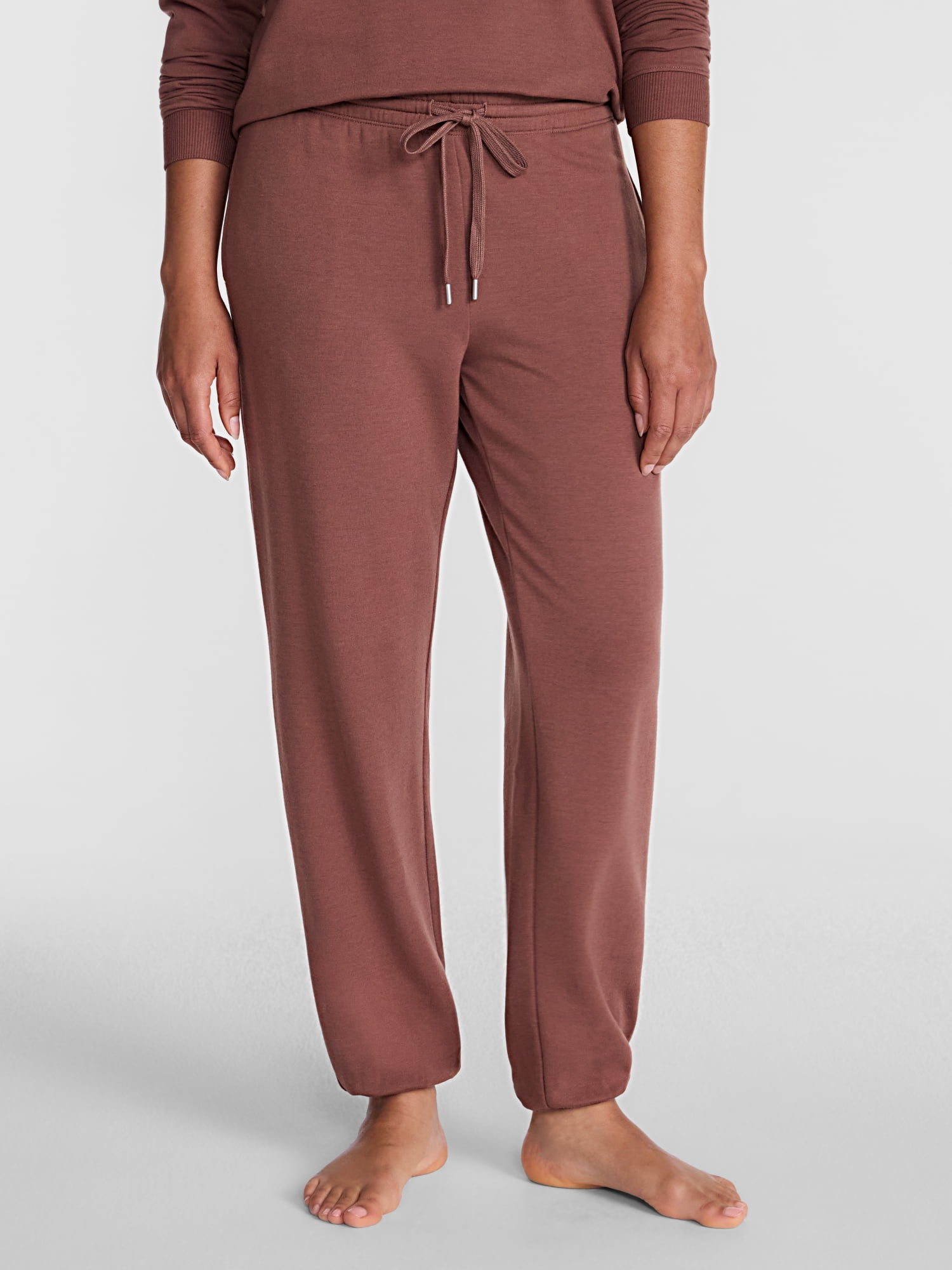 Joyspun Women's Fleece Sleep Pull On Jogger, Sizes XS to 3X