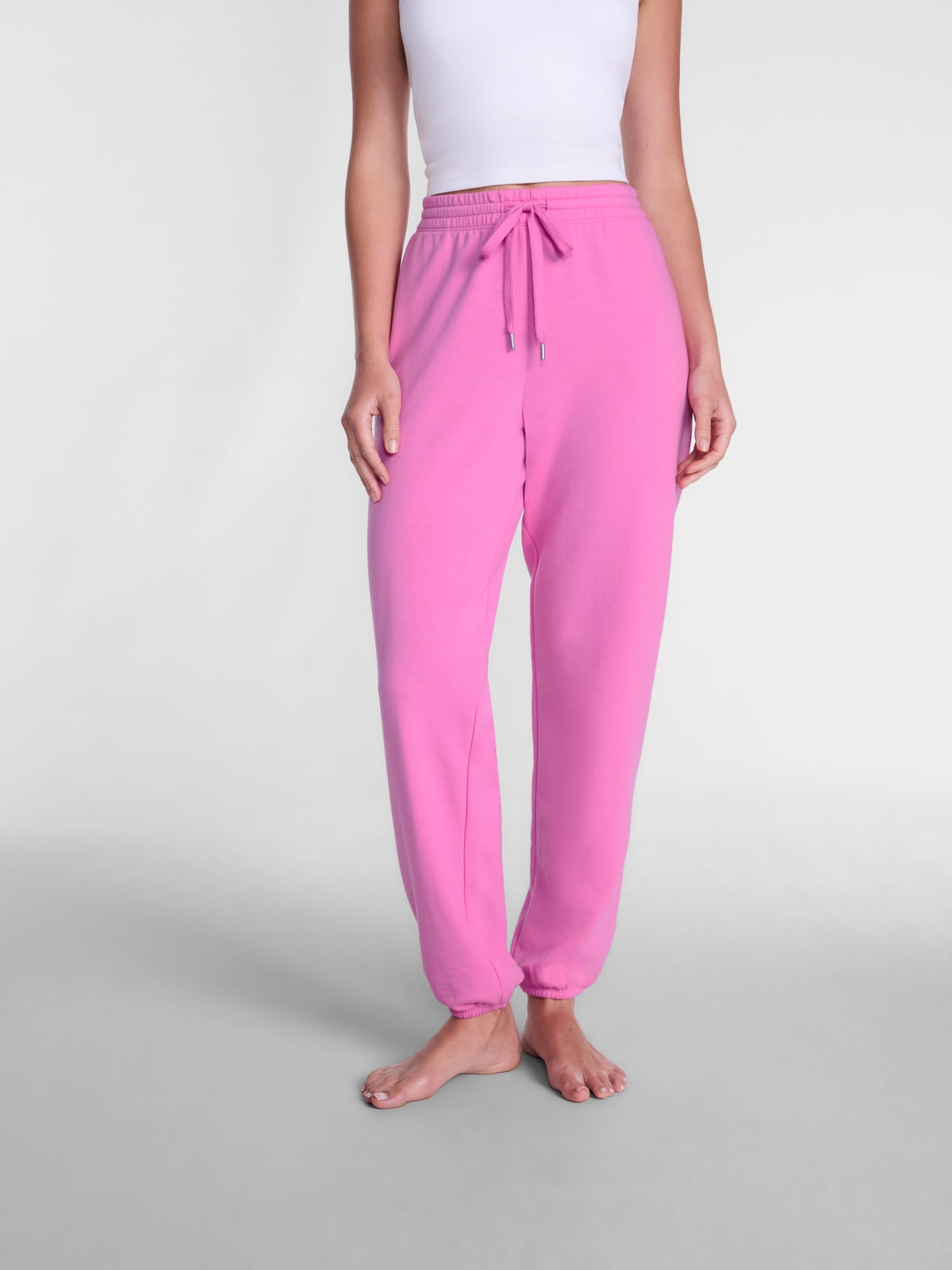 Joyspun Women's Fleece Sleep Pull On Jogger, Sizes XS to 3X