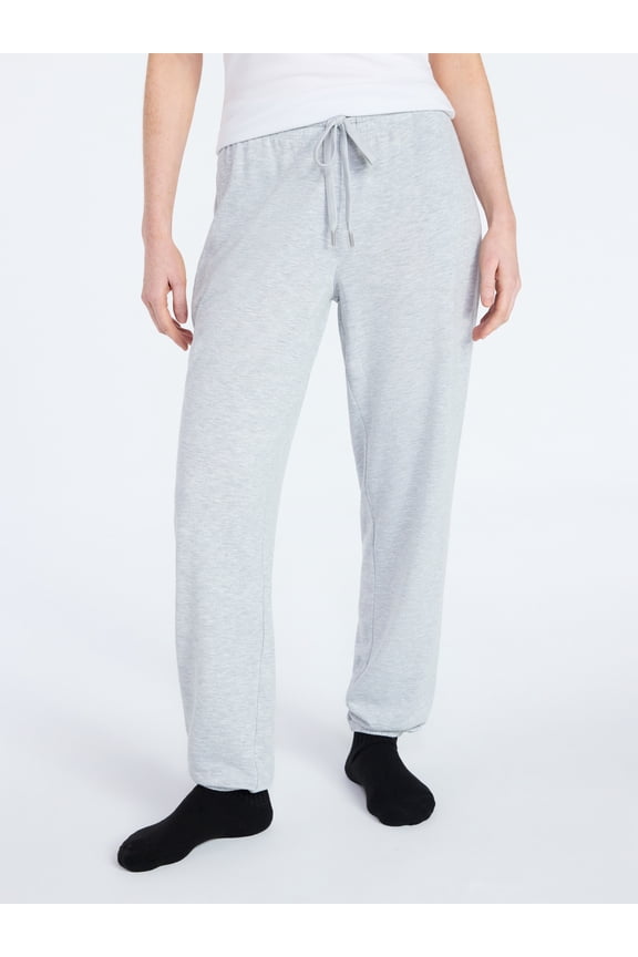 Women's French Terry Knit Jogger Sleep Pants, 29” Inseam, Sizes XS-3X