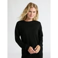 thumbnail image 1 of Joyspun Women's Fleece Drop Shoulder Sleep Top with Long Sleeves, Sizes XS-3X, 1 of 5