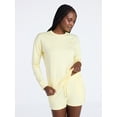 thumbnail image 1 of Joyspun Women's French Terry Knit Long Sleeve Lounge Sleep Top, Sizes XS-3X, 1 of 6