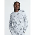 thumbnail image 1 of Joyspun Women's Cozy Lounge Collection Hacci Knit Sleep Top with Long Sleeves, Sizes XS-3X, 1 of 7