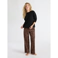 thumbnail image 1 of Joyspun Women's Long Sleeve Top and Flannel Pants Pajama Set, 2-Piece, Sizes XS-3X, 1 of 5