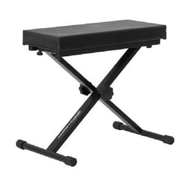 JS-MB100 Jamstands Keyboard Bench - Black - Medium - 1 Pack - Adjustable Height