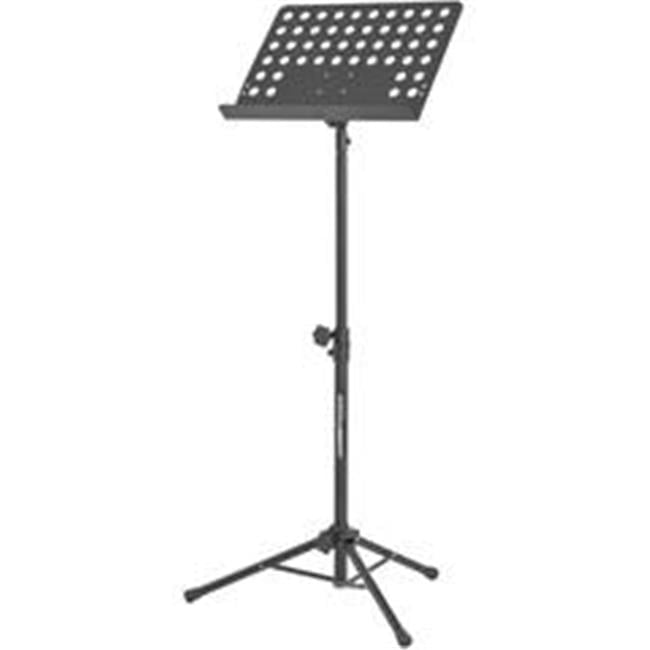 JS-MS200 Heavy-Duty Tripod Music Stand - Black - Adjustable Height - Durable Design