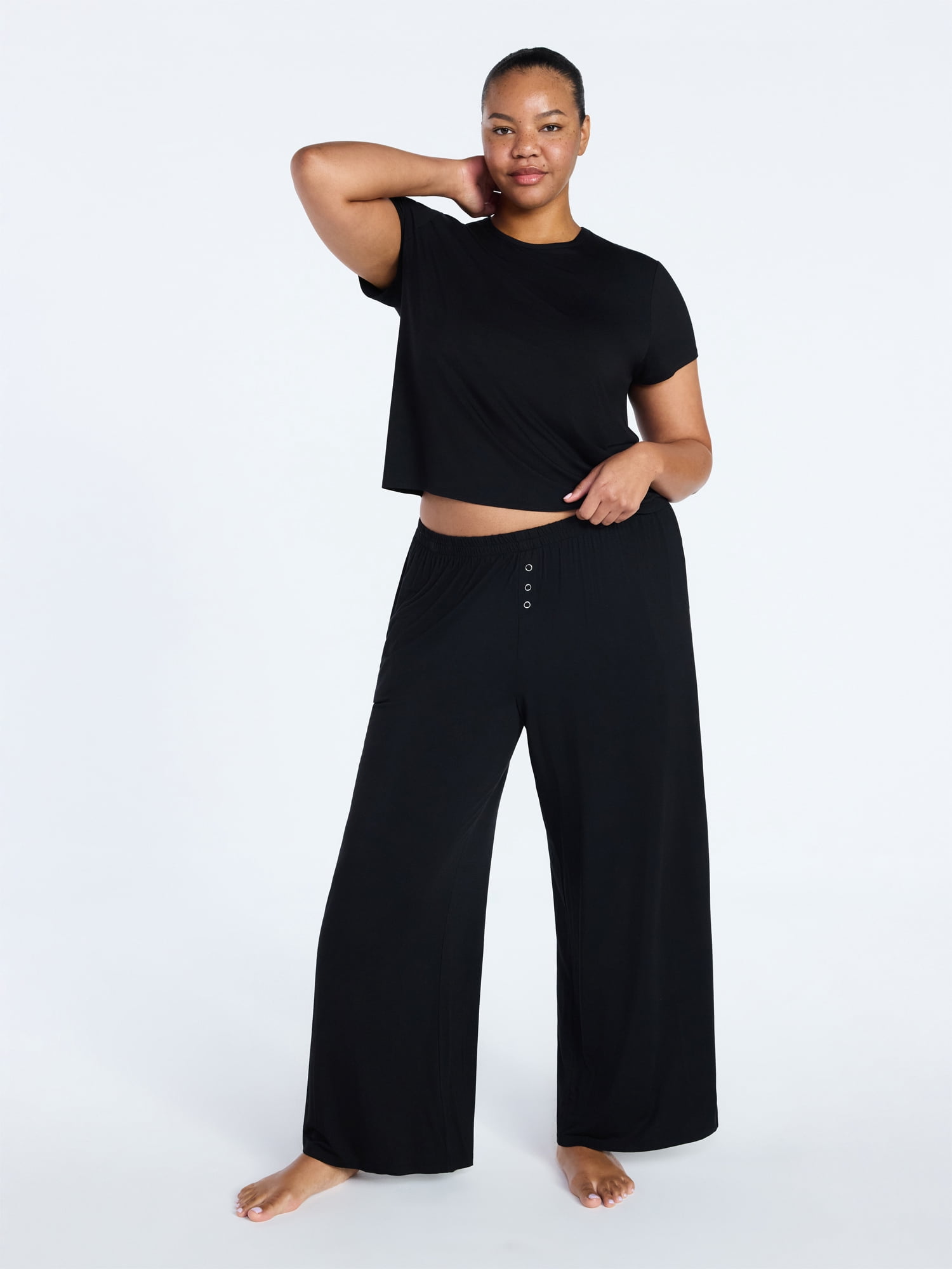 Joyspun Women’s Sleepwear Modal Pajama Long Pants, 30'' Inseam, Sizes S-3X