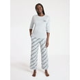 thumbnail image 1 of Joyspun Women's Dreamy Soft Collection Long Sleeve Sleep Top and Straight Leg Pants Pajama Set, 2-Piece, Sizes XS-3X, 1 of 4