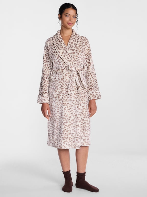 Women's Plush Robe, Sizes S to 3X