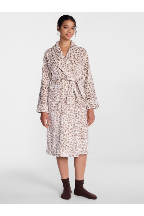 Women's Plush Robe, Sizes S to 3X