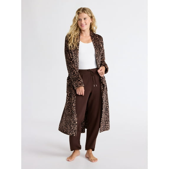 Joyspun Women's Plush Robe, Sizes S-3X