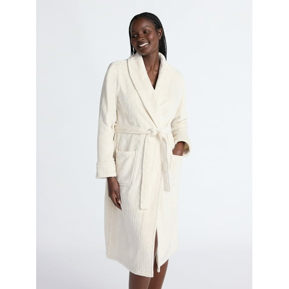 Joyspun Women's Plush Robe, Sizes S-3X