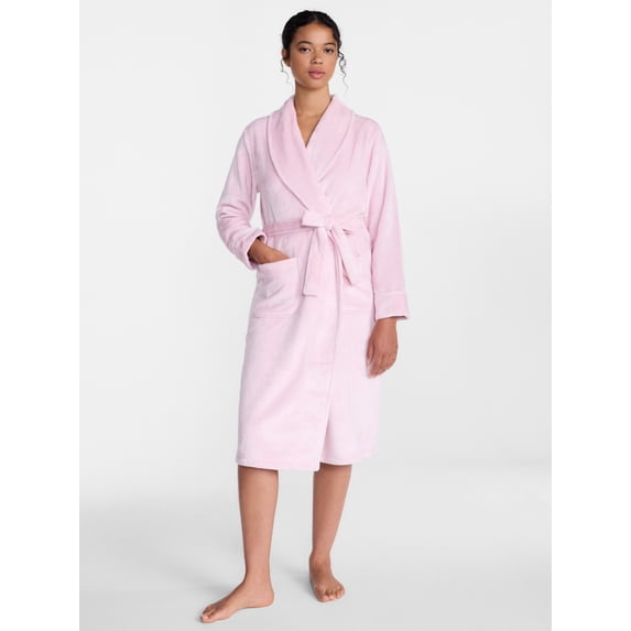 Joyspun Women's Plush Robe, Sizes S-3X