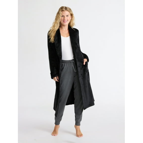 Joyspun Women's Plush Robe, Sizes S-3X