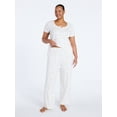 thumbnail image 1 of Joyspun Women’s Pointelle Knit Sleepwear 30" Pant, Sizes XS-3X, 1 of 6