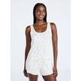 thumbnail image 1 of Joyspun Women’s Pointelle Knit Tank Top and Shorts Pajama Set, 2-Piece, Sizes XS-3X, 1 of 6