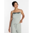 thumbnail image 1 of Joyspun Women’s Lace Trim Ribbed Modal Cami, Sizes XS-3X, 1 of 5