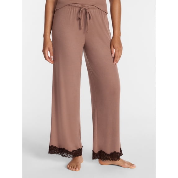 Joyspun Women’s Rib Lace Pant, Sizes XS to 3X