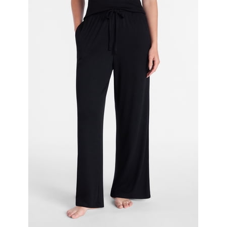 Joyspun Women’s Modal Blend Ribbed Sleep Pants, 29'' Inseam, Sizes XS-3X
