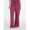 Joyspun Women’s Modal Blend Ribbed Sleep Pants, 29