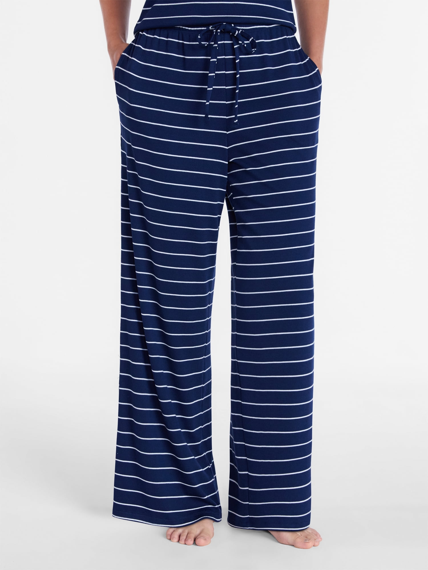 Joyspun Women’s Modal Blend Ribbed Sleep Pants, 29'' Inseam, Sizes XS-3X