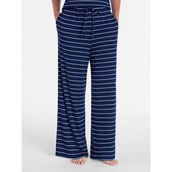 Joyspun Women’s Modal Blend Ribbed Sleep Pants, 29'' Inseam, Sizes XS-3X